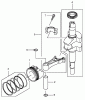 Rasenmäher Zubehör 110-4997 - Toro Kawasaki Engine Conversion Kit, Suzuki-Powered Heavy-Duty Lawn Mowers with BBC Ricambi PISTON AND CRANKSHAFT ASSEMBLY
