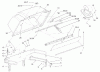 Rasenmäher Zubehör 78507 - Toro 44" and 52" Twin Soft Bagger, Z100 Z Master (SN: 230000001 - 230999999) (2003) Ricambi BAG SUPPORT AND HOOD ASSEMBLY