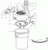 Rasenmäher Zubehör 79402 - Toro 52" Vacuum Bagger (SN: 3900001 - 3999999) (1993) Ricambi CANISTER ASSEMBLY