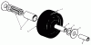 Mähdecks 30136 - Toro 36" Side Discharge Mower (SN: 9000001 - 9999999) (1989) Ricambi CASTOR WHEEL ASSEMBLY NO. 27-1050 (OPTIONAL)