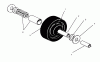 Mähdecks 30144 - Toro 44" Side Discharge Mower (SN: 690646-699999) (1996) Ricambi CASTOR WHEEL ASSEMBLY NO. 27-1050 (OPTIONAL)