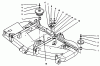 Mähdecks 30162 - Toro 62" Side Discharge Mower (SN: 490001 - 492000) (1994) Ricambi PULLEYS AND IDLER ASSEMBLY