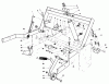 Rasen- und Garten Traktoren 30718 - Toro ProLine 118 (SN: 1000001 - 1999999) (1991) Ricambi PARKING BRAKE & LIFT FRAME ASSEMBLY