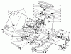 Rasen- und Garten Traktoren 30754 - Toro Groundsmaster 117 Tractor (SN: 0000001 - 0999999) (1990) Ricambi FRAME & STEERING ASSEMBLY
