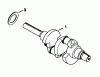 Rasen- und Garten Traktoren 30754 - Toro Groundsmaster 117 Tractor (SN: 5000001 - 5999999) (1985) Ricambi CRANKSHAFT-ENGINE KOHLER MODEL NO. KT17QS TYPE NO. 24324
