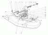 Rasen- und Garten Traktoren 30550 - Toro Groundsmaster 52 Tractor (SN: 80000001 - 89999999) (1978) Ricambi DECK COVERS AND GEAR BOX