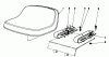 Rasen- und Garten Traktoren 30760 - Toro Groundsmaster 52 Tractor (SN: 90000001 - 99999999) (1979) Ricambi STANDARD SEAT KIT MODEL NO. 30765
