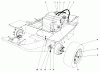 Mähdecks 30562 - Toro 62" Side Discharge Mower, GM 200 Series (SN: 6000001 - 6999999) (1986) Ricambi GAS TANK AND AXLE ASSEMBLY