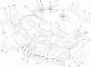 Mähdecks 30569 - Toro 62" Guardian Recycler Mower, Groundsmaster 200 Series (SN: 240000001 - 240999999) (2004) Ricambi HOUSING AND IDLER ASSEMBLY