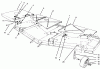 Mähdecks 30662 - Toro 62" Side Discharge Mower (SN: 490001 - 499999) (1994) Ricambi DEFLECTOR, COVER AND GAUGE WHEEL