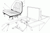 Mähdecks 30721 - Toro 72" Side Discharge Mower (SN: 600001 - 699999) (1986) Ricambi STANDARD SEAT KIT MODEL NO. 30785 #1