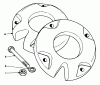 Mähdecks 30721 - Toro 72" Side Discharge Mower (SN: 900001 - 999999) (1979) Ricambi WHEEL WEIGHTS MODEL NO. 11-0440 (OPTIONAL)