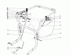 Laubbläser / Laubsauger 62912 - Toro 5 hp Lawn Vacuum (SN: 1000001 - 1999999) (1981) Ricambi CONTROLS AND HANDLE ASSEMBLY (MODEL 62912)