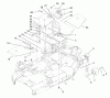 Mähdecks 30773 - Toro 52" Recycler Mower, Groundsmaster 120 (SN: 890001 - 899999) (1998) Ricambi COVER-S GEAR BOX AND GAGE WHEELS