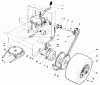 Rasenmäher Antrieb 30103 - Toro Mid-Size ProLine Gear Traction Unit, 12 hp (SN: 8000001 - 8999999) (1988) Ricambi AXLE ASSEMBLY