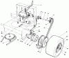 Rasenmäher Antrieb 30108 - Toro Mid-Size ProLine Gear Traction Unit, 8 hp (SN: 4000001 - 4999999) (1984) Ricambi AXLE ASSEMBLY