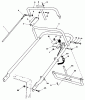 Rasenmäher Antrieb 30108 - Toro Mid-Size ProLine Gear Traction Unit, 8 hp (SN: 4000001 - 4999999) (1984) Ricambi HANDLE ASSEMBLY