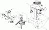 Rasenmäher Antrieb 30112 - Toro Mid-Size ProLine Gear Traction Unit, 12.5 hp (SN: 0000001 - 0999999) (1990) Ricambi ENGINE AND CLUTCH ASSEMBLY