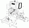 Rasenmäher Antrieb 30113 - Toro Mid-Size ProLine Gear Traction Unit, 8 hp (SN: 6000001 - 6999999) (1986) Ricambi FRAME ASSEMBLY
