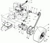 Rasenmäher Antrieb 30113 - Toro Mid-Size ProLine Gear Traction Unit, 8 hp (SN: 9000001 - 9999999) (1989) Ricambi AXLE ASSEMBLY