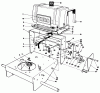 Rasenmäher Antrieb 30113 - Toro Mid-Size ProLine Gear Traction Unit, 8 hp (SN: 9000001 - 9999999) (1989) Ricambi FRAME ASSEMBLY