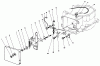 Rasenmäher Antrieb 30113 - Toro Mid-Size ProLine Gear Traction Unit, 8 hp (SN: 9000001 - 9999999) (1989) Ricambi GOVERNOR ASSEMBLY