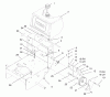 Rasenmäher Antrieb 30159 - Toro Mid-Size ProLine Traction Unit, Gear Drive, 12.5 hp (SN: 795101 - 799999) (1997) Ricambi FUEL TANK AND IDLER BRACKET ASSEMBLY
