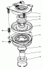 Rasenmäher Antrieb 30165 - Toro Mid-Size ProLine Traction Unit, Gear Drive, 12.5 hp (SN: 2000001 - 2999999) (1992) Ricambi CLUTCH ASSEMBLY NO. 54-3200