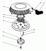 Rasenmäher Antrieb 30165 - Toro Mid-Size ProLine Traction Unit, Gear Drive, 12.5 hp (SN: 2000001 - 2999999) (1992) Ricambi RECOIL ASSEMBLY