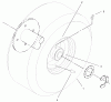 Rasenmäher Antrieb 30165 - Toro Mid-Size ProLine Traction Unit, Gear Drive, 12.5 hp (SN: 230000001 - 230999999) (2003) Ricambi WHEEL AND TIRE ASSEMBLY