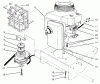 Rasenmäher Antrieb 30165 - Toro Mid-Size ProLine Traction Unit, Gear Drive, 12.5 hp (SN: 890001 - 899999) (1998) Ricambi ENGINE & CLUTCH ASSEMBLY