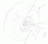 Rasenmäher Antrieb 30167 - Toro Mid-Size ProLine Traction Unit, Gear Drive, 12.5 hp (SN: 200000001 - 200999999) (2000) Ricambi WHEEL ASSEMBLY