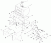 Rasenmäher Antrieb 30167 - Toro Mid-Size ProLine Traction Unit, Gear Drive, 12.5 hp (SN: 210000001 - 210999999) (2001) Ricambi FUEL TANK & IDLER BRACKET ASSEMBLY