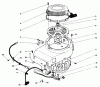 Rasenmäher Antrieb 30170 - Toro Mid-Size ProLine Traction Unit, Gear Drive, 12.5 hp (SN: 1000001 - 1999999) (1991) Ricambi RECOIL & FLYWHEEL ASSEMBLY