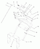 Rasenmäher Antrieb 30172TE - Toro Mid-Size ProLine Traction Unit, Gear Drive, 12.5 hp (SN: 210000001 - 210999999) (2001) Ricambi UPPER HANDLE ASSEMBLY