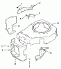 Rasenmäher Antrieb 30175 - Toro Mid-Size ProLine Traction Unit, Gear Drive, 14 hp (SN: 20000001 - 29999999) (1992) Ricambi BLOWER HOUSING & BAFFLE-ENGINE KOHLER MODEL NO. CV14 T-1412