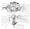 Rasenmäher Antrieb 30176 - Toro Mid-Size ProLine Traction Unit, Gear Drive, 14 hp (SN: 691913 - 699999) (1996) Ricambi ENGINE ASSEMBLY
