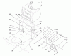 Rasenmäher Antrieb 30177 - Toro Mid-Size ProLine Traction Unit, Gear Drive, 14 hp (SN: 695001 - 699999) (1996) Ricambi FUEL TANK & IDLER BRACKET ASSEMBLY