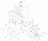 Rasenmäher Antrieb 30177 - Toro Mid-Size ProLine Traction Unit, Gear Drive, 15 hp (SN: 200000001 - 200999999) (2000) Ricambi FUEL TANK & IDLER BRACKET ASSEMBLY