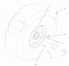 Rasenmäher Antrieb 30177 - Toro Mid-Size ProLine Traction Unit, Gear Drive, 15 hp (SN: 210000001 - 210999999) (2001) Ricambi WHEEL ASSEMBLY