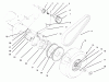 Rasenmäher Antrieb 30180 - Toro Mid-Size ProLine Traction Unit, Gear Drive, 16 hp (SN: 590001 - 599999) (1995) Ricambi AXLE, BRAKE, WHEEL DRIVE AND BELTS