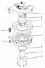 Rasenmäher Antrieb 30183 - Toro Mid-Size ProLine Traction Unit, Gear Drive, 18 hp (SN: 695001 - 695100) (1996) Ricambi CLUTCH ASM NO. 54-3200