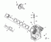 Rasenmäher Antrieb 74180 (Z320) - Toro Z Master Traction Unit, without Mower or Bagger (SN: 790001 - 799999) (1997) Ricambi CRANKCASE - KOHLER ENGINE CH20S 64582