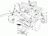 Rasen- und Garten Traktoren 30610 - Toro Groundsmaster 120 Tractor (SN: 690001 - 699999) (1996) Ricambi PARKING BRAKE & LIFT FRAME ASSEMBLY