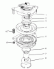 Rasen- und Garten Traktoren 30610 - Toro ProLine 120 Tractor (SN: 490001 - 499999) (1994) Ricambi CLUTCH ASSEMBLY NO. 54-0220