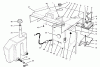 Rasen- und Garten Traktoren 30610 - Toro ProLine 120 Tractor (SN: 490001 - 499999) (1994) Ricambi HOOD, FUEL TANK & HYDRAULIC RESERVOIR ASSEMBLY
