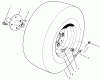 Rasen- und Garten Traktoren 30611 - Toro Groundsmaster 120 Tractor (SN: 200000001 - 200999999) (2000) Ricambi FRONT WHEEL ASSEMBLY