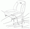 Rasen- und Garten Traktoren 30611 - Toro Groundsmaster 120 Tractor (SN: 690001 - 699999) (1996) Ricambi SEAT ASSEMBLY