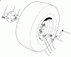 Rasen- und Garten Traktoren 30611 - Toro Groundsmaster 120 Tractor (SN: 890001 - 899999) (1998) Ricambi FRONT WHEEL ASSEMBLY