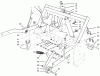 Rasen- und Garten Traktoren 30612 - Toro Groundsmaster 120 Tractor (SN: 990001 - 999999) (1999) Ricambi PARKING BRAKE & LIFT FRAME ASSEMBLY